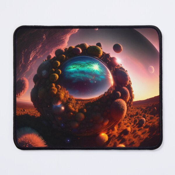 Item preview, Exoplanet Kepler-90I sureal, fictional, colorful. designed and sold by ArtCreator2023.