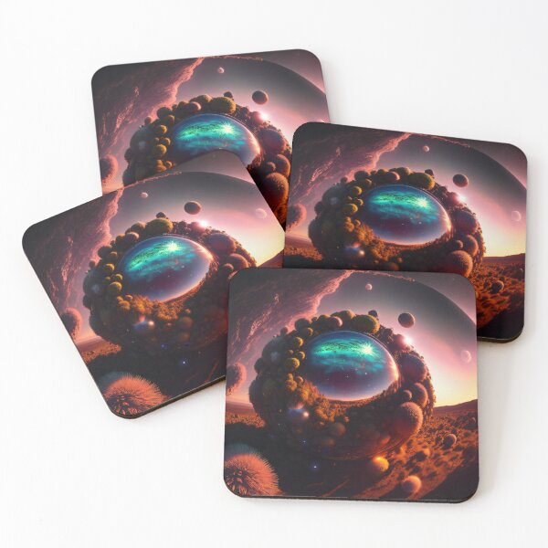 Item preview, Exoplanet Kepler-90I sureal, fictional, colorful. designed and sold by ArtCreator2023.
