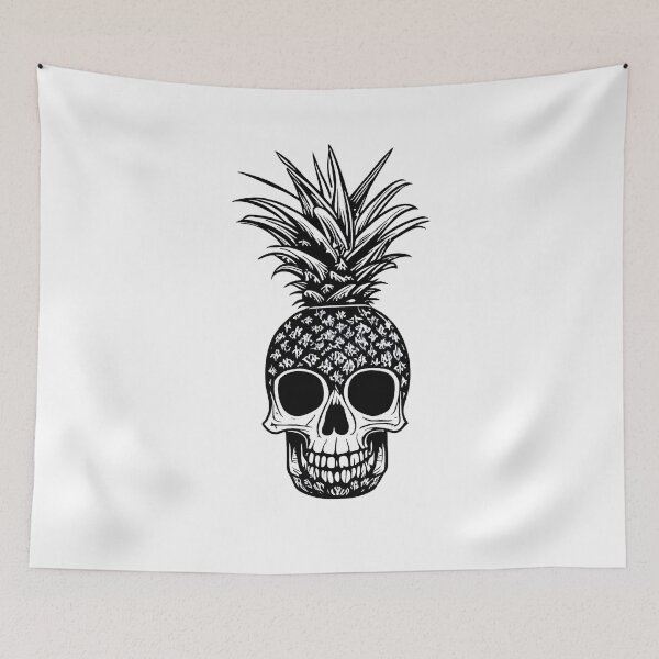 Item preview, pineapple skull  designed and sold by jkrphoto.