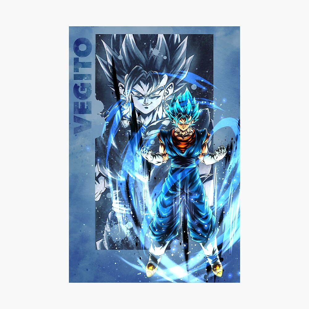 And this is Vegito Blue! - Super Saiyan God SS Vegito Poster by BLZ151101