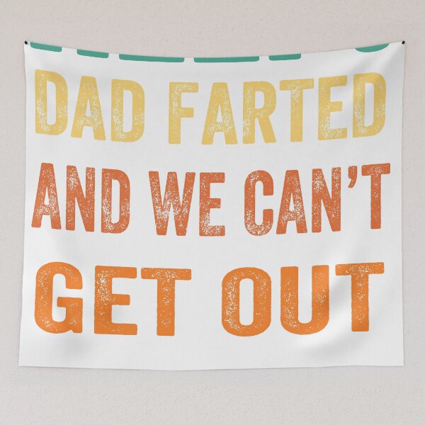 Item preview, help dad farted and we cant get out vintage designed and sold by moloudesign.