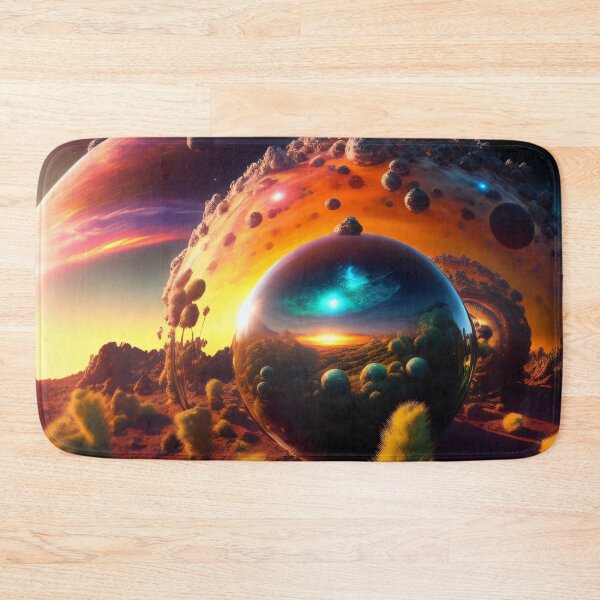 Item preview, Exoplanet Kepler-90J sureal, fictional, colorful. designed and sold by ArtCreator2023.