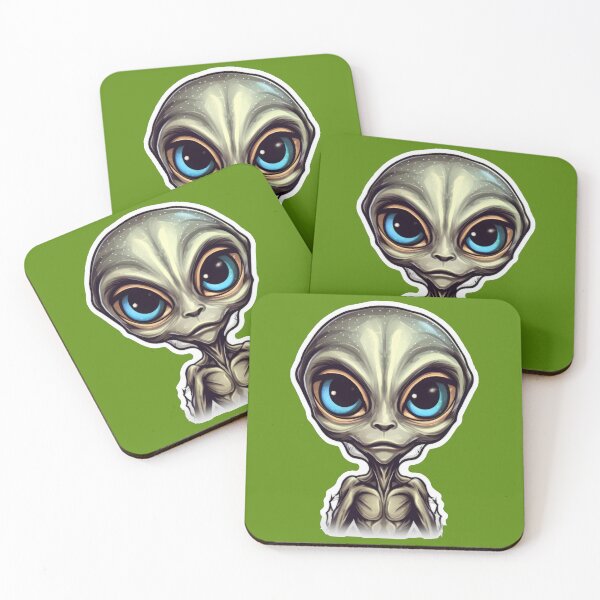 Item preview, Cosmic Encounter: Green Alien Sticker designed and sold by BlahNM505.