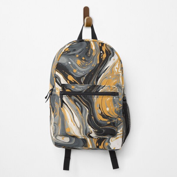 Item preview, Gray and Yellow modern marble art pattern designed and sold by imagenia.