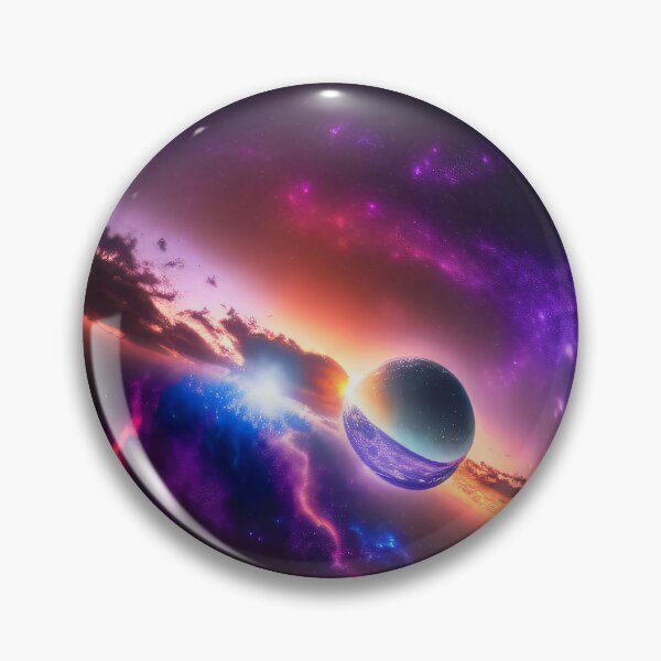 Artikelvorschau, Exoplanet Kepler-90K sureal, fiktiv, bunt. entworfen und verkauft von ArtCreator2023.