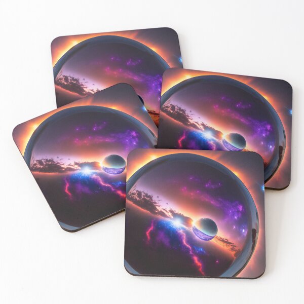Item preview, Exoplanet Kepler-90K sureal, fictional, colorful. designed and sold by ArtCreator2023.