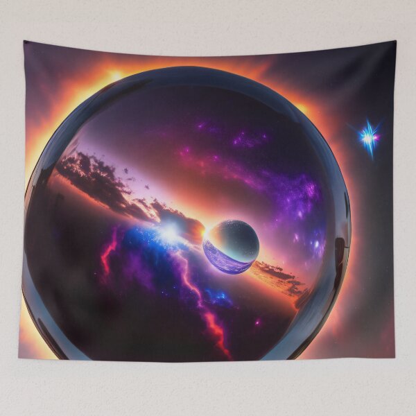 Item preview, Exoplanet Kepler-90K sureal, fictional, colorful. designed and sold by ArtCreator2023.