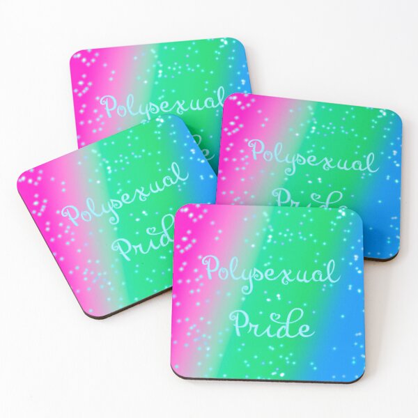 Item preview, Polysexual Pride Merch With Sparkle / Glitter Effect designed and sold by ArtbyDannyGavin.