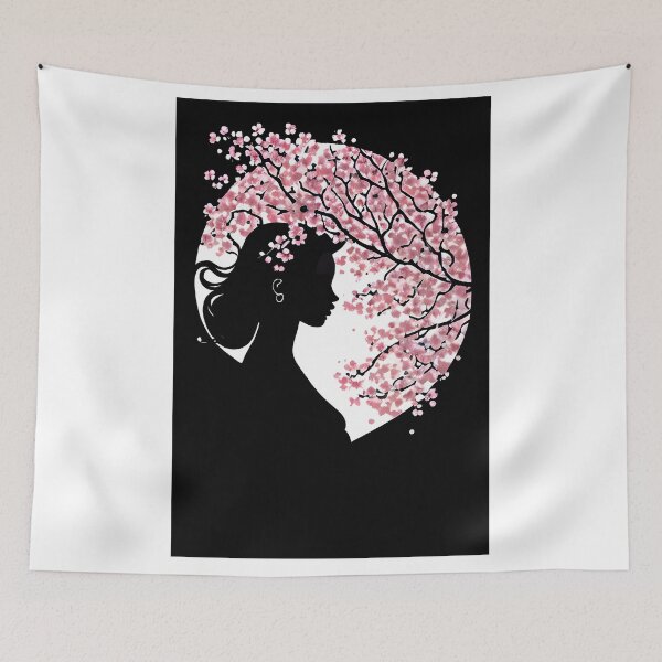 Item preview, Girl against light in a cherry blossom tree designed and sold by ViktorVigo.