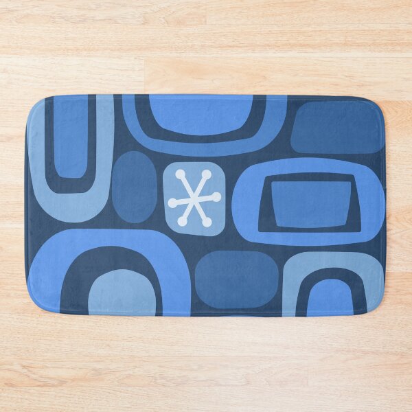 Artikelvorschau, Atomic Age Art Fieldstones Blau entworfen und verkauft von thepixelgarden.