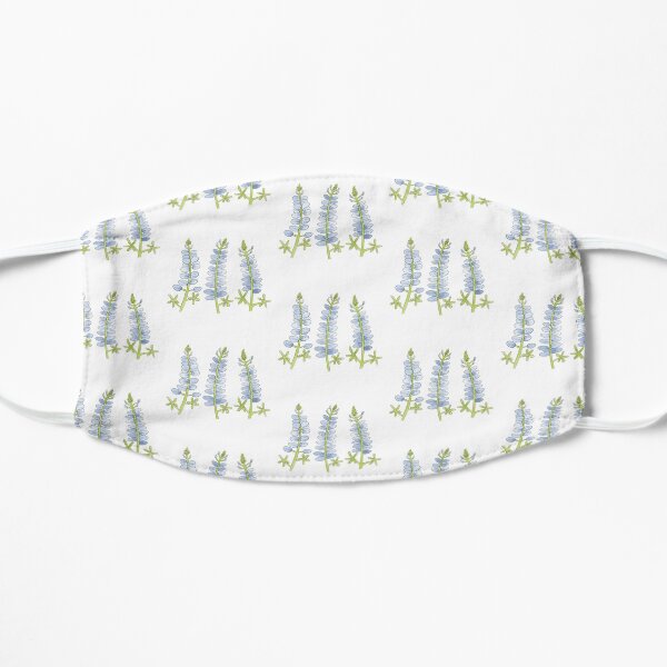 Watercolor Bluebonnet Flat Mask