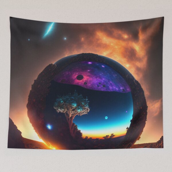 Item preview, Exoplanet Kepler-90M sureal, fictional, colorful. designed and sold by ArtCreator2023.