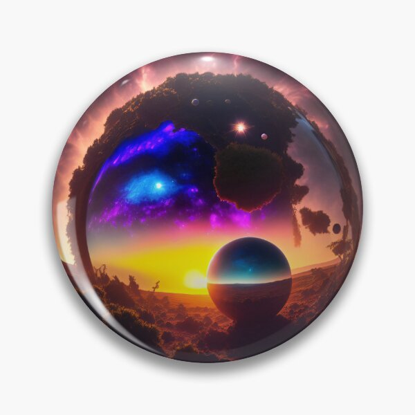 Artikelvorschau, Exoplanet Kepler-90N sureal, fiktiv, bunt. entworfen und verkauft von ArtCreator2023.
