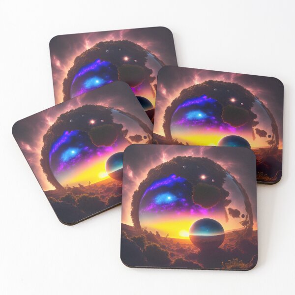 Item preview, Exoplanet Kepler-90N sureal, fictional, colorful. designed and sold by ArtCreator2023.