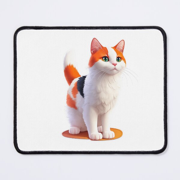 Item preview, Cute Cat Sticker of a Turkish Van Cat Clipart designed and sold by PrintfulClipart.
