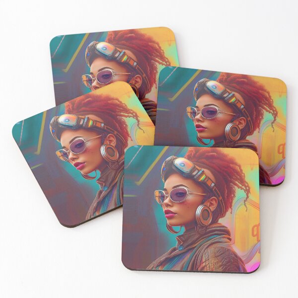 Item preview, Retro-futuristic vision portrait  designed and sold by SpicyGraphicArt.
