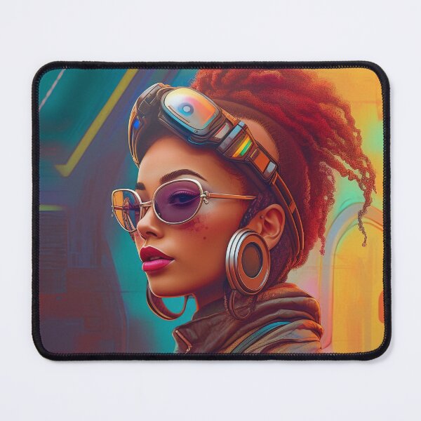 Item preview, Retro-futuristic vision portrait designed and sold by SpicyGraphicArt.