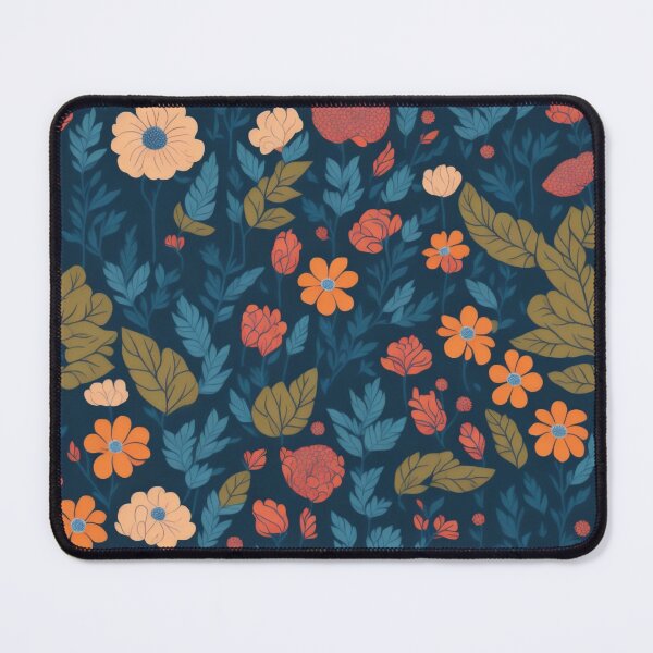 Item preview, flowers patten orange red blue designed and sold by jkrphoto.