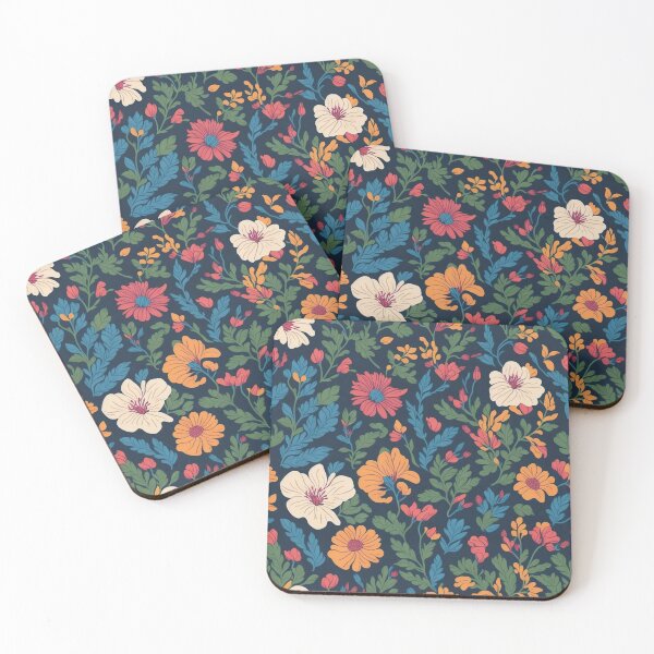 Item preview, flowers patten orange red blue designed and sold by jkrphoto.