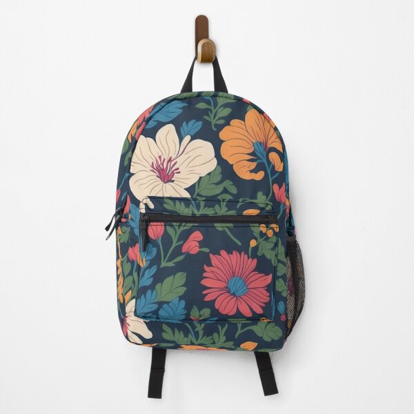 Item preview, flowers patten orange red blue designed and sold by jkrphoto.