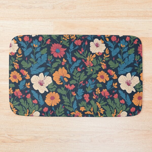Item preview, flowers patten orange red blue designed and sold by jkrphoto.