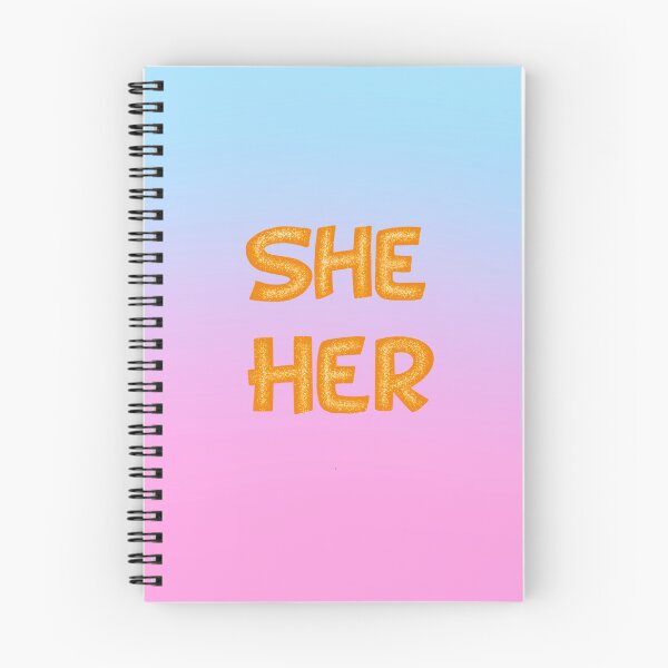Item preview, She Her Pronoun Merch With Glitter Font designed and sold by ArtbyDannyGavin.
