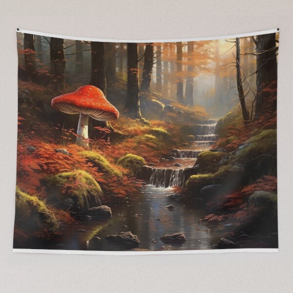 Item preview, colorful mystic autumn fantasy forest designed and sold by Picture-Art.