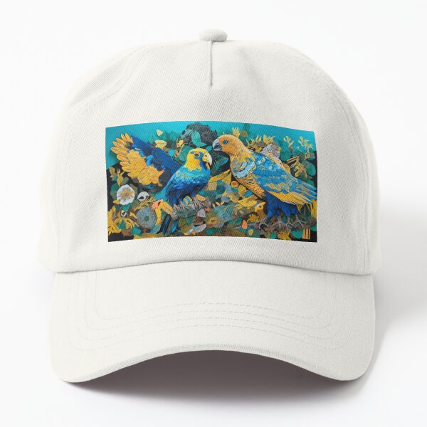 Vista previa del artículo con la obra «UtopiArt Design - loro azul y amarillo», diseñado y vendido por DecoJoy.