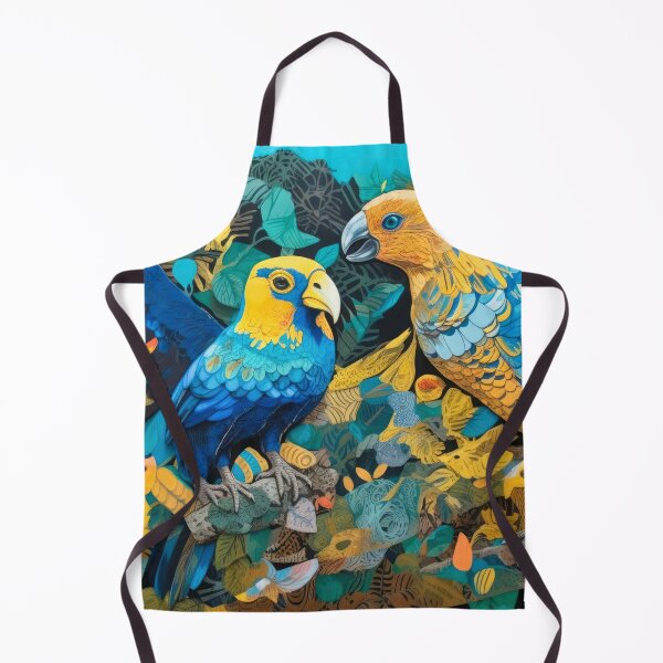 Item preview, UtopiArt Design - blue & yellow parrot designed and sold by DecoJoy.