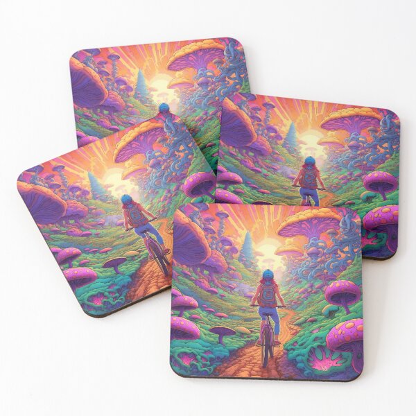 Item preview, Psychedelic Sunny Ride  designed and sold by Shroomworlds.