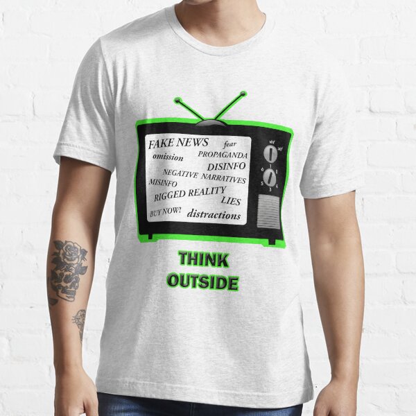 Think Outside Turn off the TV Essential T-Shirt