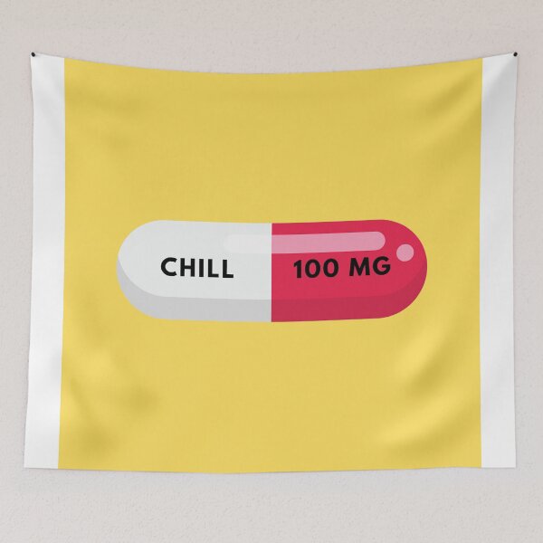 Artikelvorschau, Chill Pill Kunstdruck entworfen und verkauft von Molly Made.
