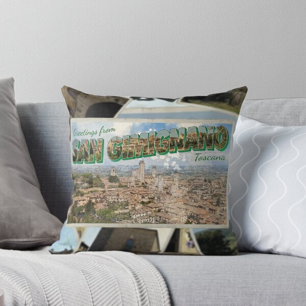 Item preview, Greetings from San Gimignano Vintage style retro souvenir designed and sold by DeveloperProp0.