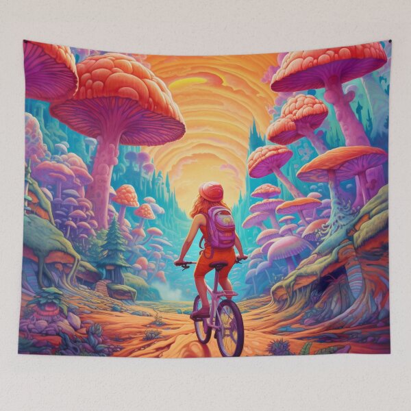Item preview, Psychedelic Cheerful Ride  designed and sold by Shroomworlds.