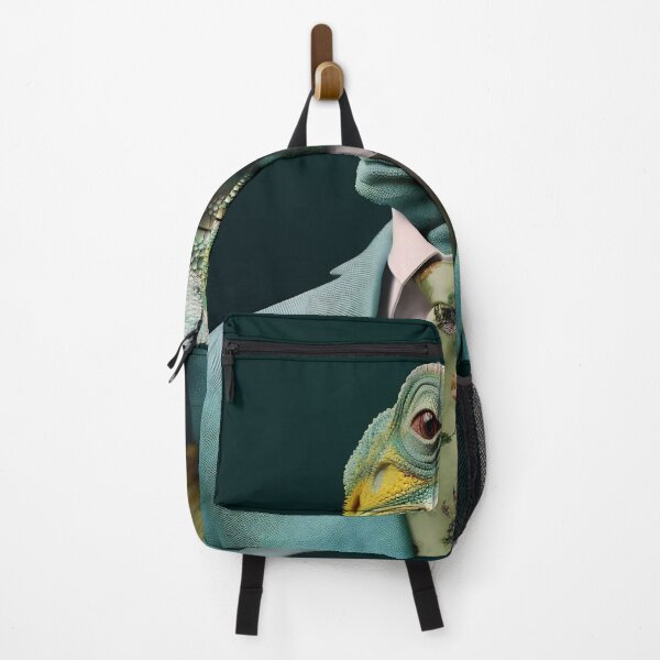 Item preview, Chameleon in a green jacket and tie designed and sold by anytka.
