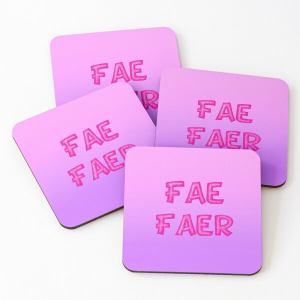 Item preview, Fae Faer Pronouns Merch With Glitter Font designed and sold by ArtbyDannyGavin.