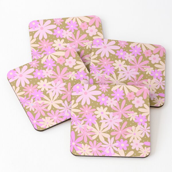 Item preview, Retro flowers between stars designed and sold by Kreativa1.