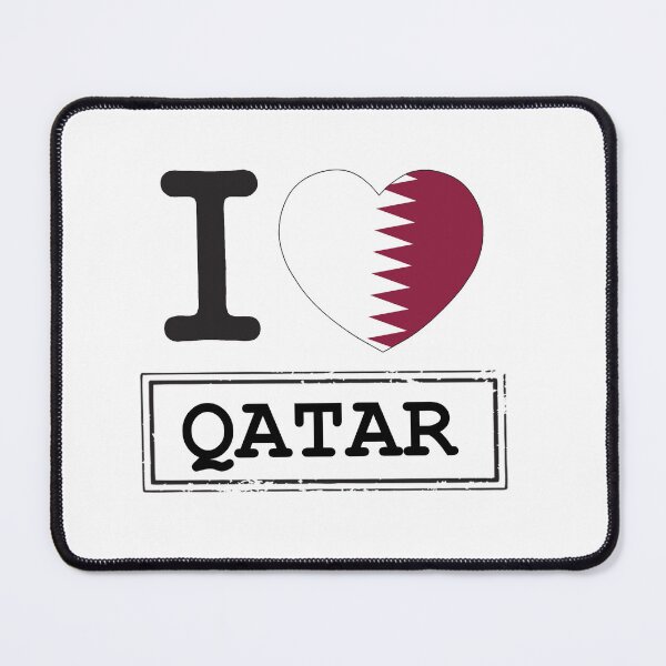 Item preview, I Love Qatar,I love Qatar lettering with red heart designed and sold by Casablanca shop.