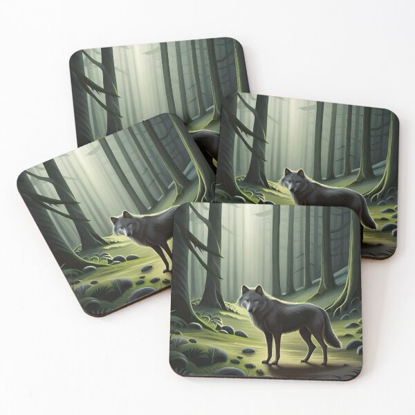 Item preview, ALONE wolf in forest  designed and sold by Francoa76.