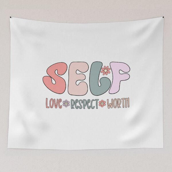 Item preview, Retro Self Love Typography designed and sold by HappyLifeCreate.