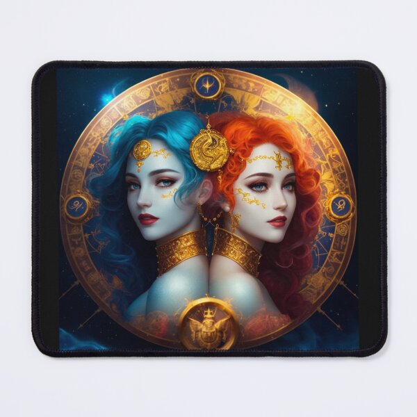 Item preview, Gemini Zodiac Sign Art Abstraction designed and sold by ValleyDream.