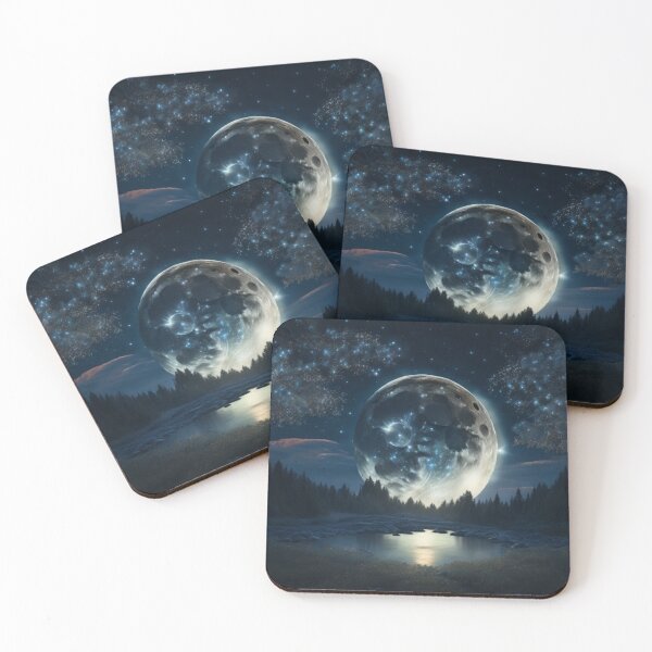 Item preview, Shinning Moonlight and night sky designed and sold by natureart567.