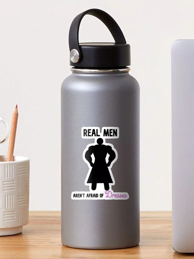 Thumbnail 1 of 3, Sticker, Be a Man designed and sold by AbstractThreads.