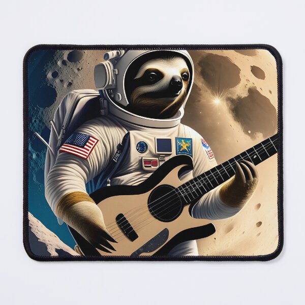 Item preview, Sloth On The Moon Playing Guitar designed and sold by AgataKaja.