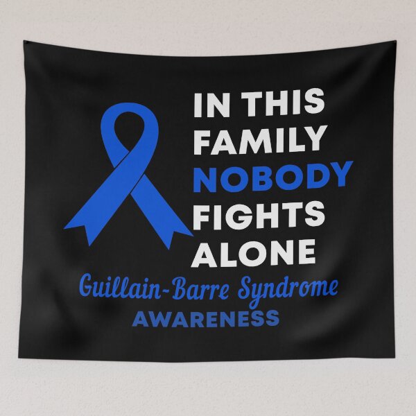 Item preview, In This Family Nobody Fights Alone Guillain-Barre Syndrome Awareness designed and sold by Color-Sparkle.