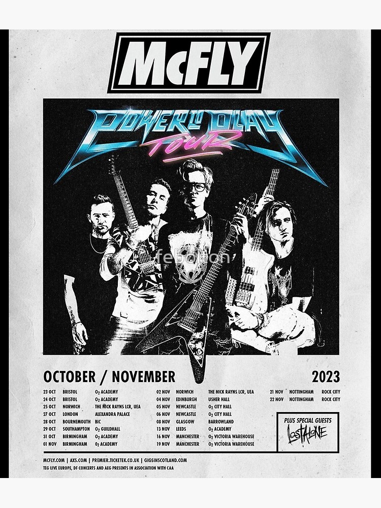 mcfly tour poster