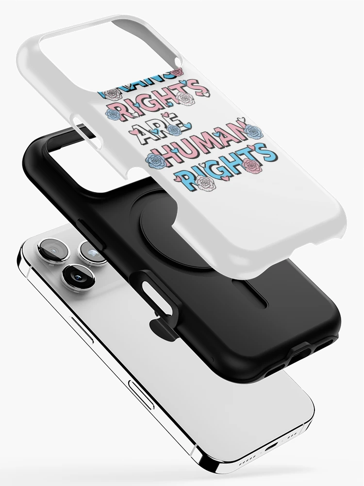 Thumbnail 2 of 4, iPhone Case, Trans Rights are Human Rights designed and sold by SavannahLilyDesigns.