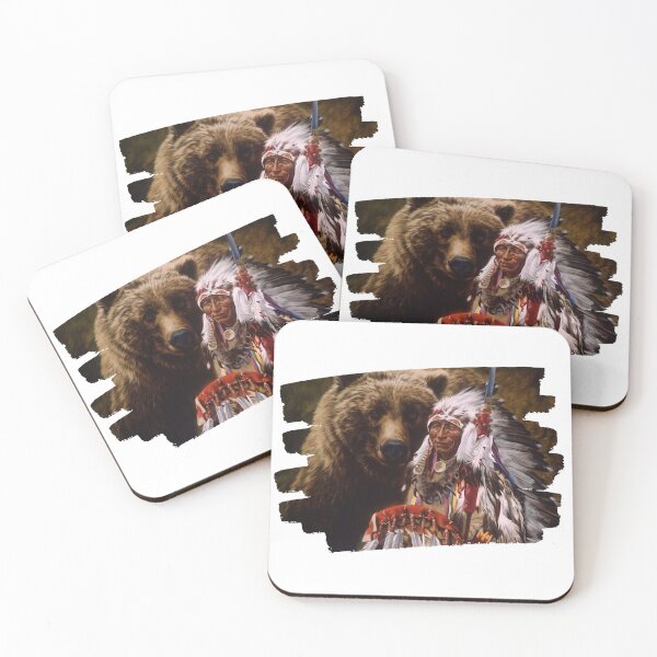 Item preview, Apache Indian with Bear designed and sold by JAFMArt.