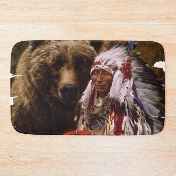 Item preview, Apache Indian with Bear designed and sold by JAFMArt.