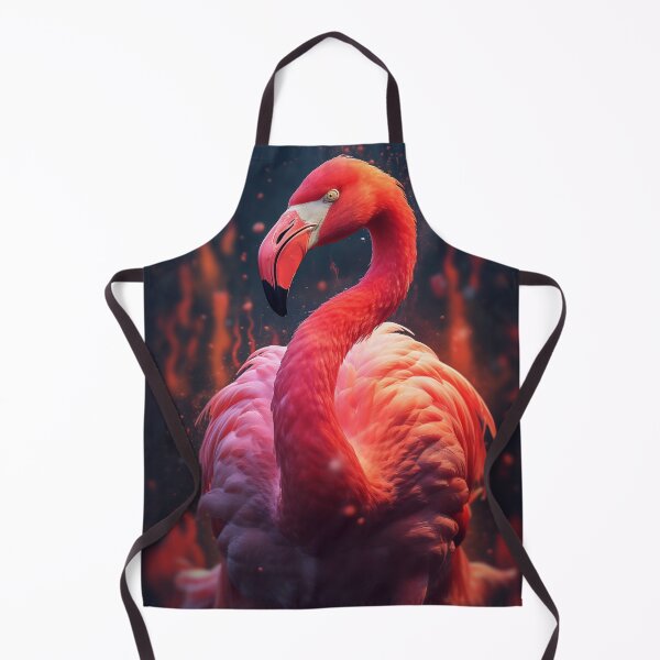 Artikelvorschau, Portrait of a flamingo on a colorful background. Emotive portrait entworfen und verkauft von anytka.